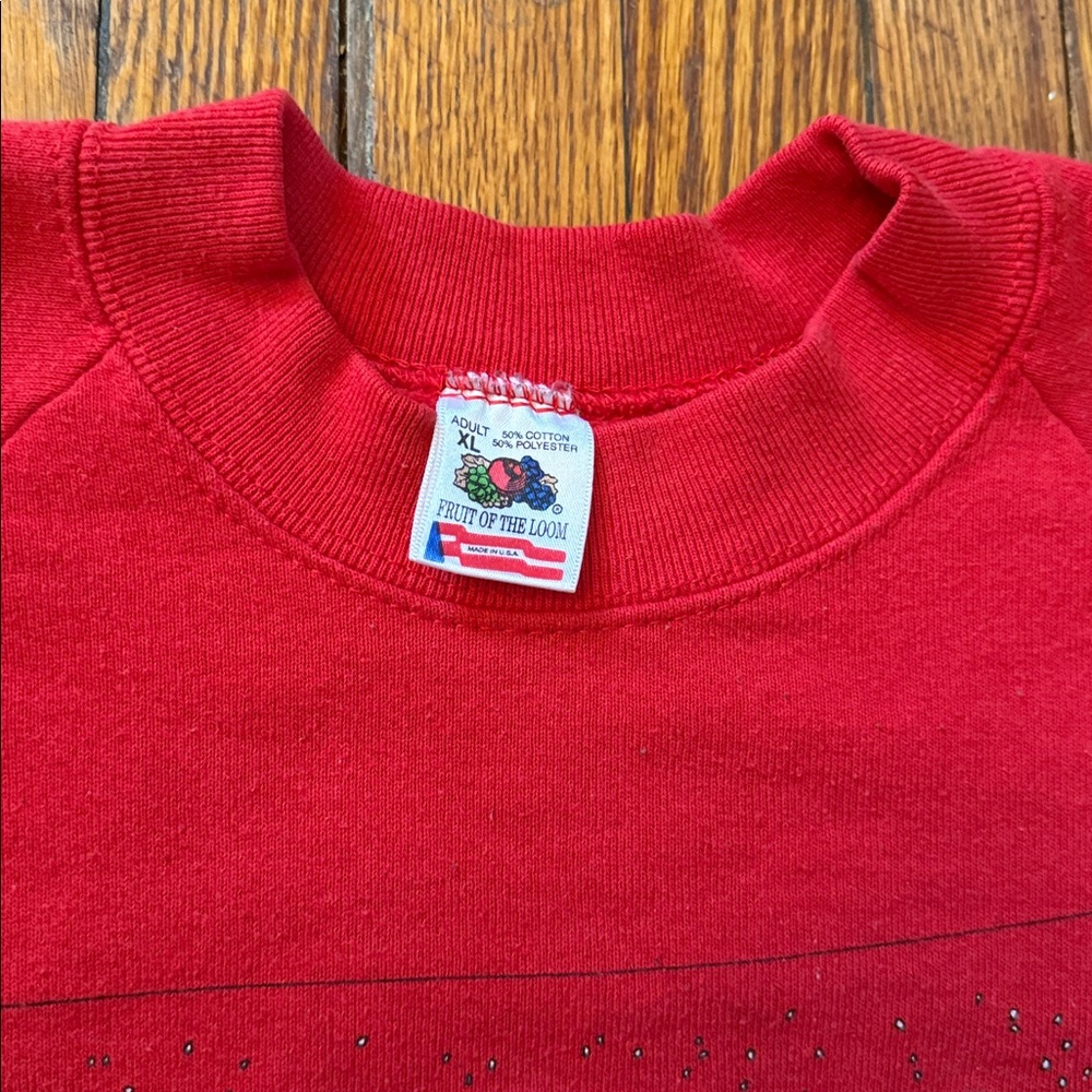 90’s Four Calling Birds Vintage Christmas Crewneck Sweater - Picture 3 of 10